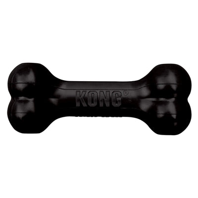 KONG - Extreme Goodie Bone - KONG's Most Durable Natural Rubber Dog Bone for Power Chewers - Black - For Medium Dogs