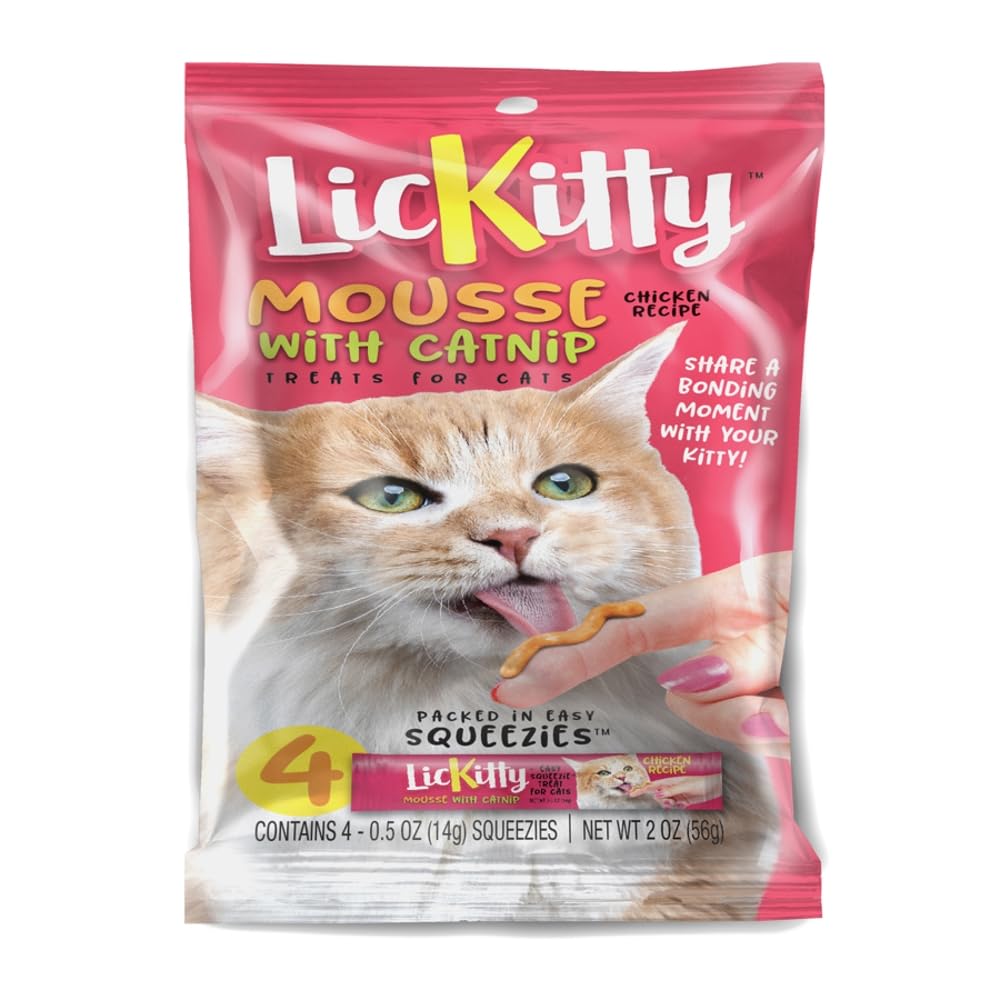 Evanger's Against The Grain LickKitty Mousse Squeezies ™ Treats for Cats (4-Pack)