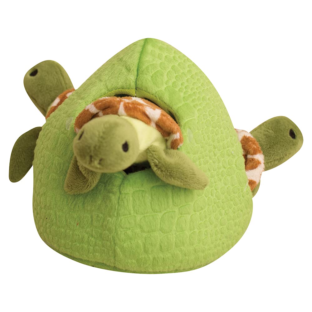 SnugArooz Hide and Seek Reef Plush Interactive Dog Toy - 4-in-1 - Durable & Eco-Friendly for Dogs All Ages - Perfect for Chewing and Snuggling