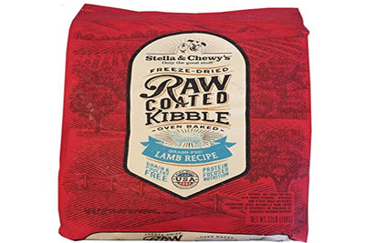 Stella & Chewy's, Grass-Fed Lamb Recipe Raw Coated Kibble Dry Dog Food, 22 Pound