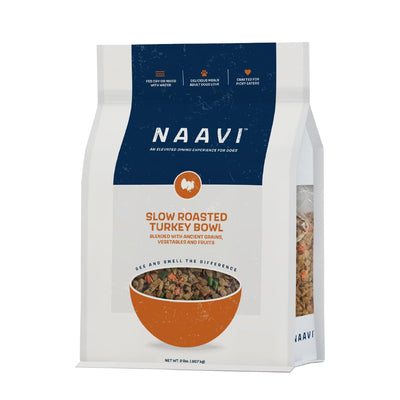 Naavi Slow Roasted Turkey Bowl with Ancient Grains, Vegetables & Fruits, Premium Dog Food Topper for Adult Dogs - 2lb