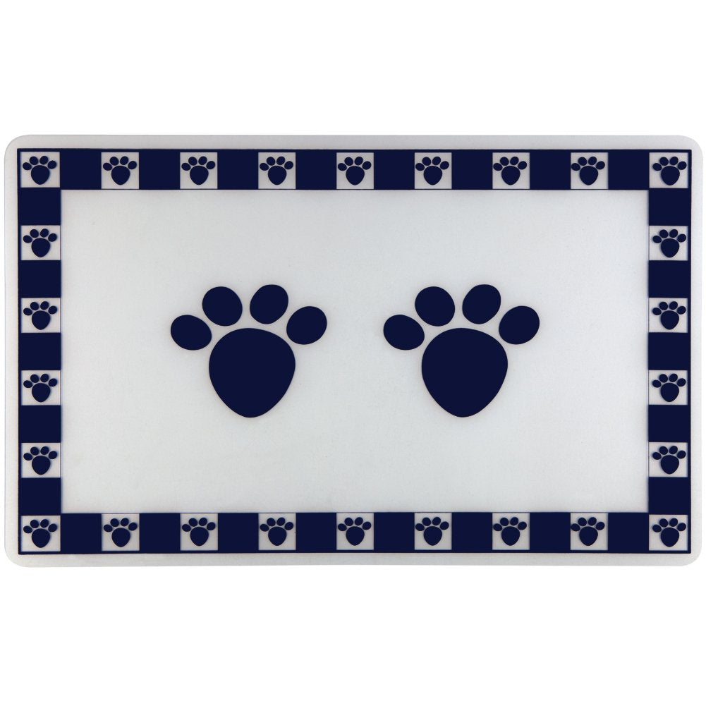 1 X Petrageous Cobalt Pet Paws Placemat for Pets