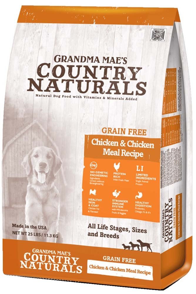 Grandma Mae'S 79700189 14 Lb Country Naturals Grain Free Chicken & Chicken Meal Dog Food, One Size