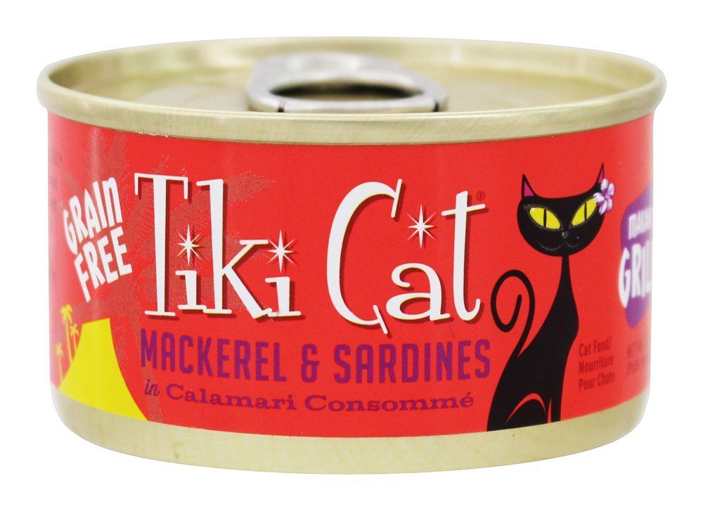 Tiki Cat Makaha Grill Mackerel And Sardines In Consomme 2.8 Ounce Cans/Pack Of 12