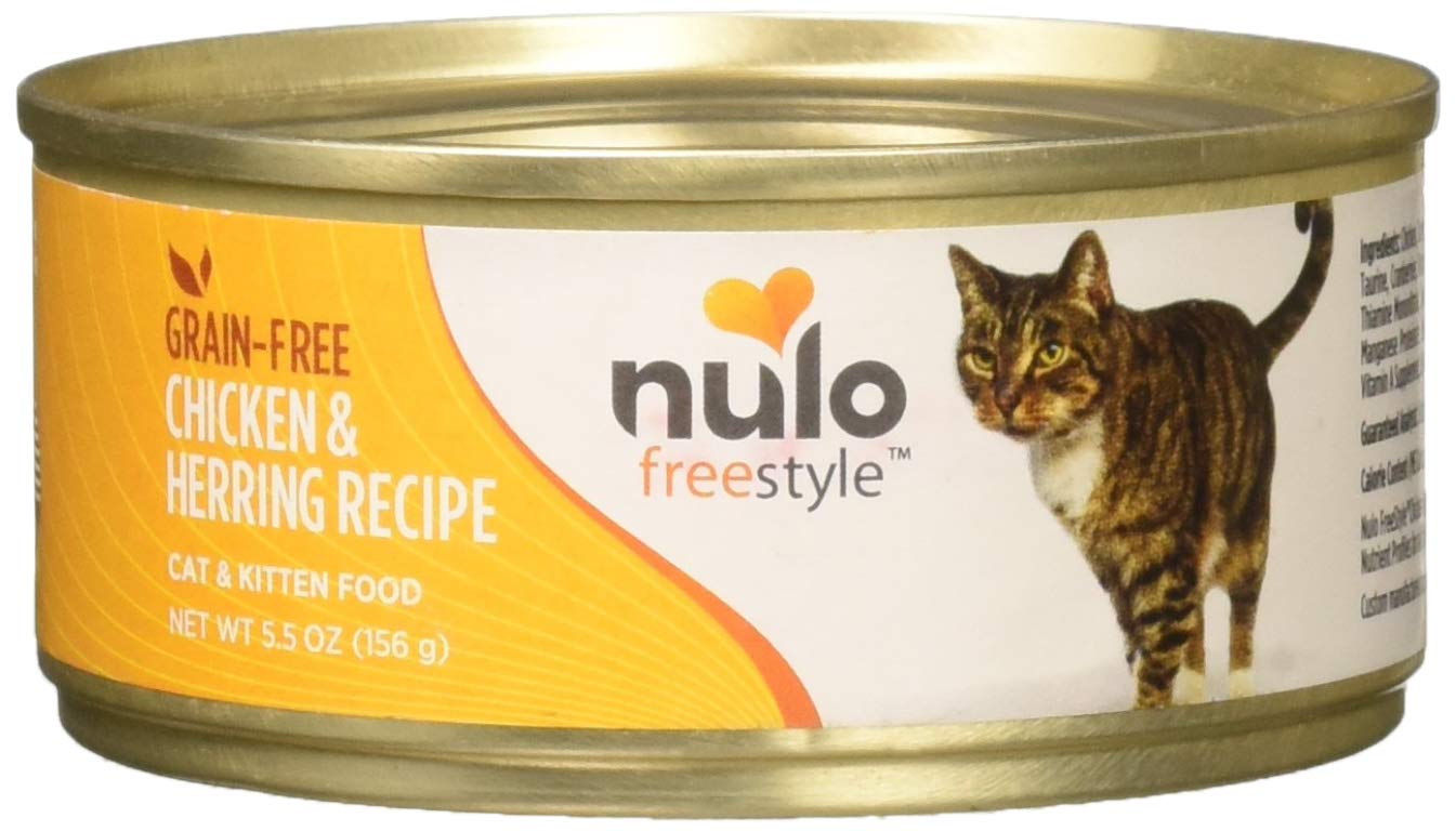 NULO, INC. CAT/KITTEN GRAIN FREE CHICKEN/HERRING , 5.5 Ounce (Pack of 24)