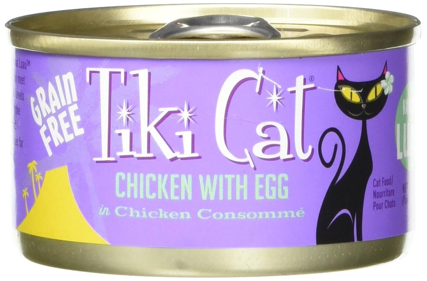 Tiki Cat & Tiki Dog 12/2.8 Oz Luau Chicken Egg-Koolina Cat Food, One Size