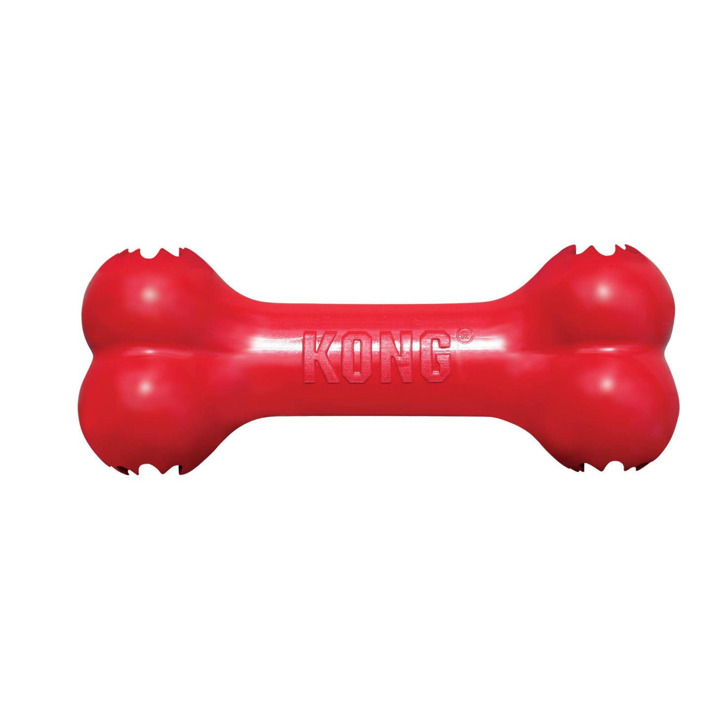 KONG Goodie Bone - Classic Durable Natural Rubber Dog Bone, Supports Mental Engagement - Treat Dispensing - Red - for Medium Dogs