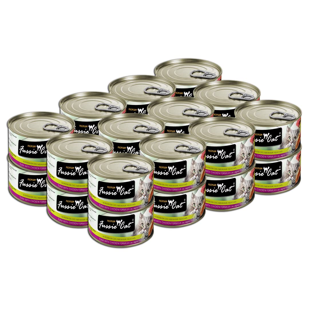 Fussie Cat Premium Tuna with Chicken (24/5.5oz Cans)