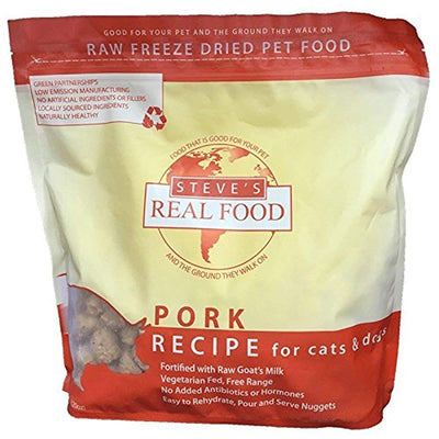 Steve's Real Food Freeze-Dried Raw Nuggets 1.25# (Pork)