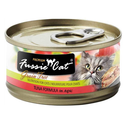 Fussie Cat Premium Tuna In Aspic Grain-Free Wet Cat Food 2.82oz, case of 24