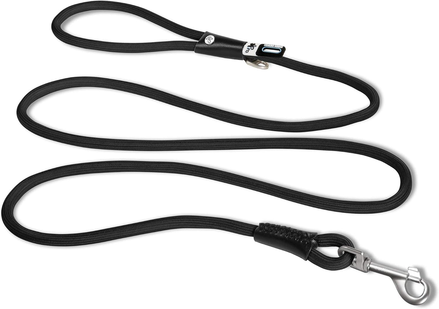 Curli Stretch Comfort Leash Black L