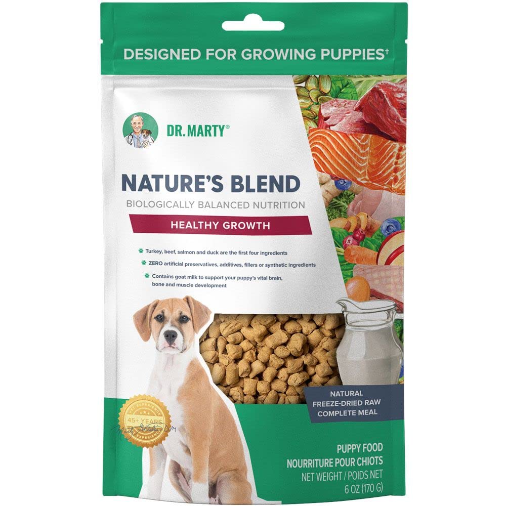 Dr. Marty Nature's Blend For Puppies Freeze Dried Raw Dog Food, 6 oz