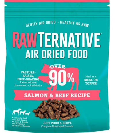 Grandma Mae's Country Naturals RawTernative Air Dried Dog Food. (1LB Salmon & Beef)