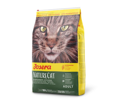 JOSERA NatureCat (1 x 2 kg) | getreidefreies Katzenfutter mit GeflÃ¼gel und Lachs | Super Premium Trockenfutter fÃ¼r ausgewachsene Katzen | 1er Pack