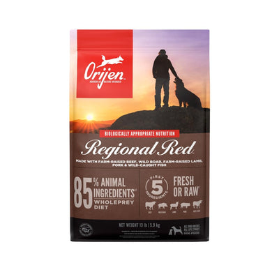 ORIJEN Regional RED Dry Dog Food, Grain Free and Poultry Free Dog Food, Fresh or Raw Ingredients, 13lb