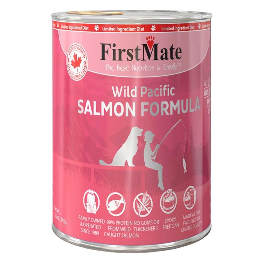 FirstMate, Dog LID Salmon, 12.2 Ounce