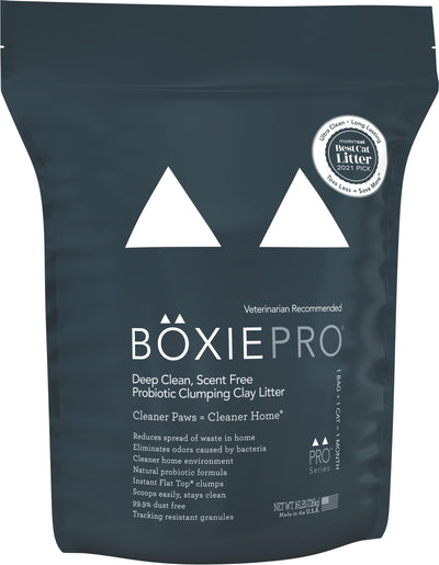 Boxie® Probiotic 40 Day Natural Odor Control Cat Litter, 16lb Clumping Clay Kitty Litter