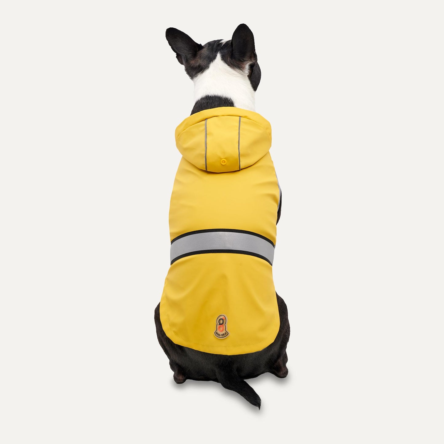 Reflective Hooded Raincoat for Dogs (Yellow, L)