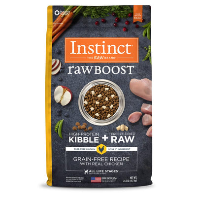 Instinct Raw Boost Grain Free Recipe with Real Chicken Natural Dry Dog Food, 21 lb. Bag