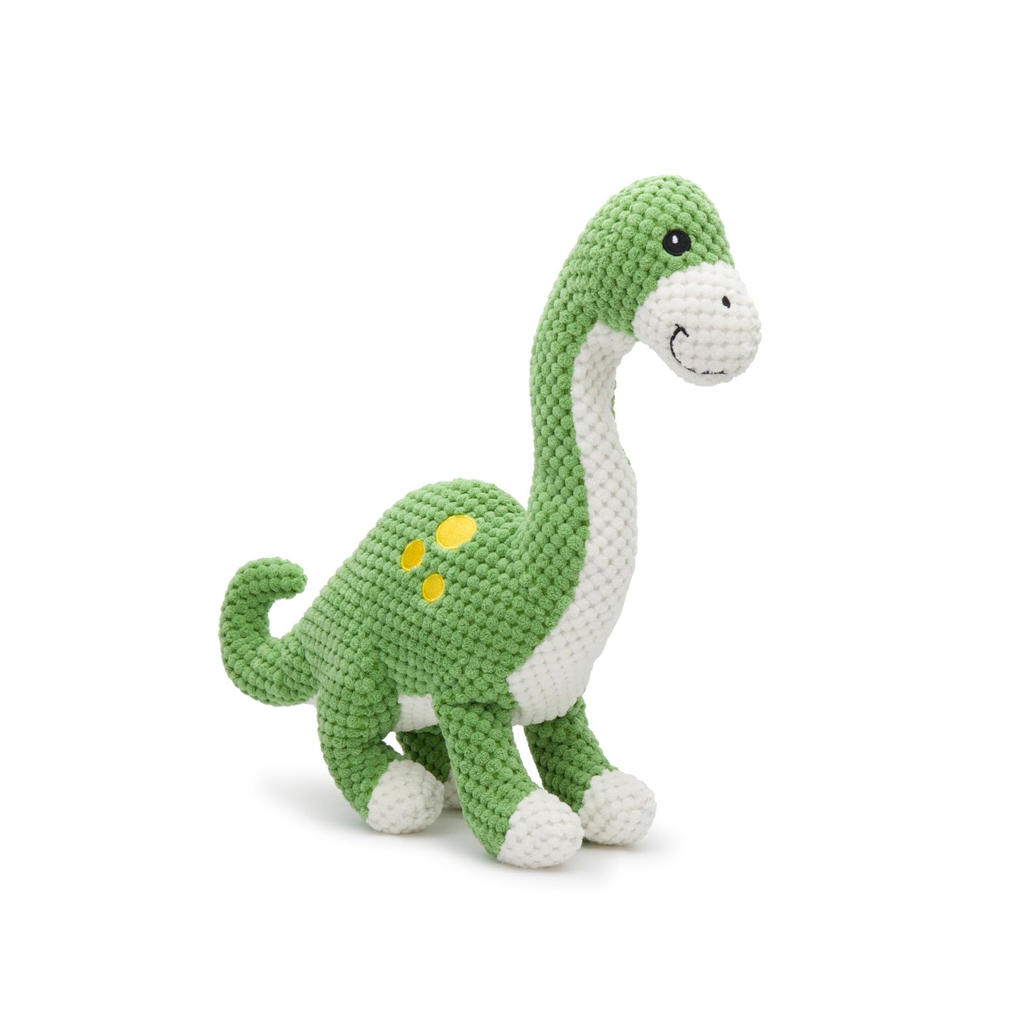 fabdog Floppies Plush Dog Toy - Cute & Durable Squeaky Dog Toys - Best Squeak Toy for Puppies and All Breeds | Ideal Pet Gift| Small Brontosaurus