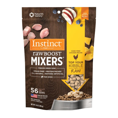 Instinct Raw Boost Mixers Freeze Dried Raw Dog Food Topper, Grain Free, 14 Ounce (Pack of 1)