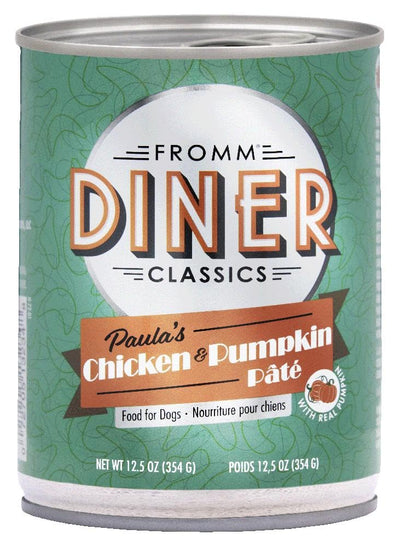 Diner Classics Paula’s Chicken & Pumpkin Pâté Dog Food