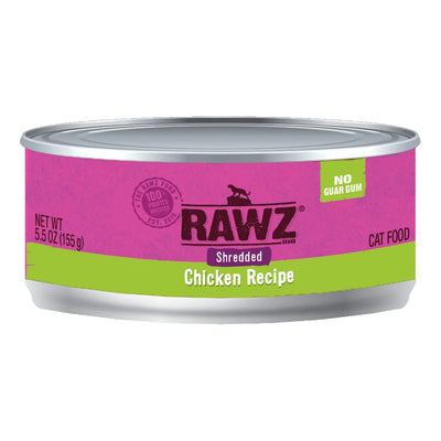 Rawz, Shredded Chicken Recipe Adult Canned Cat Food, 5.5 oz