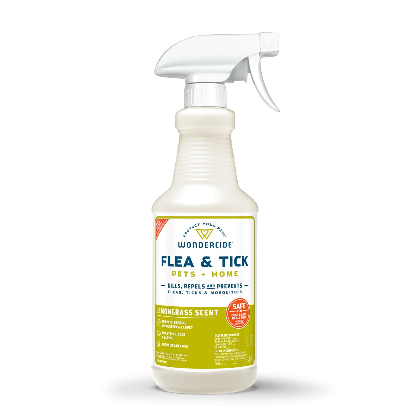 Wondercide Natural Flea, Tick & Mosquito Spray for Pets & Home with Essential Oils - 16 oz