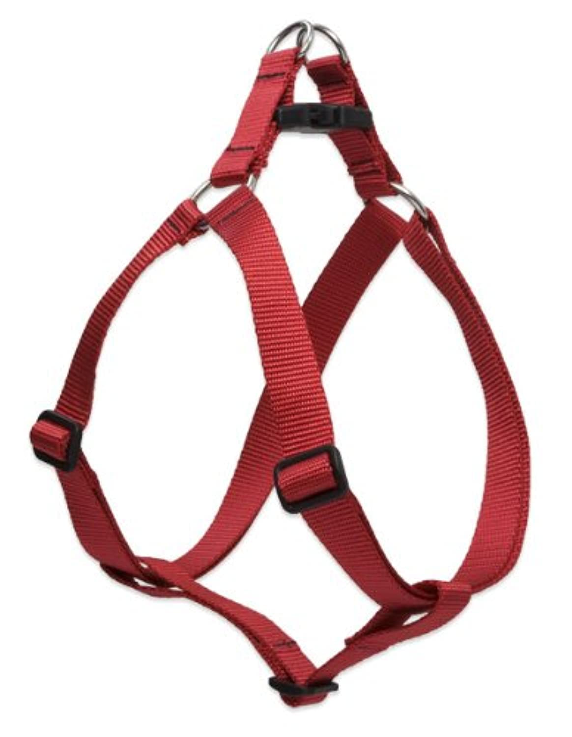 LupinePet Basics 3/4" Red 20-30" Step In Harness for Medium Dogs