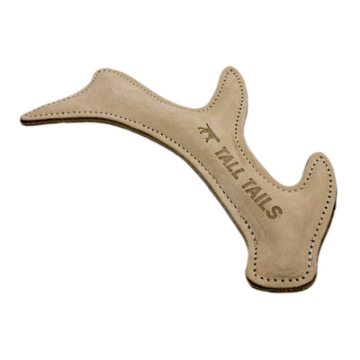 Tall Tails Dog Natural Leather Antler Fetch Toy for Dogs