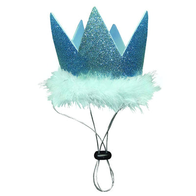 Huxley & Kent Pet Party Crown | Blue (Large) | Crown for Dogs and Cats | Adjustable Strap for Comfort and Stability | Perfect for Birthday Party, Adoption Celebration or Gotcha Day Photos