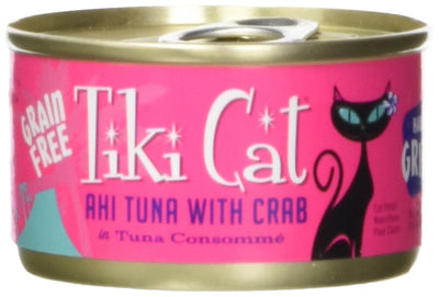 Tiki Cat & Tiki Dog 12/2.8 Oz Grill Ahi Tuna Crab-Hana Cat Food, One Size