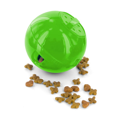 PetSafe Slimcat Feeder Ball - Interactive Game for Your Cat - Fill with Food and Treats - Green