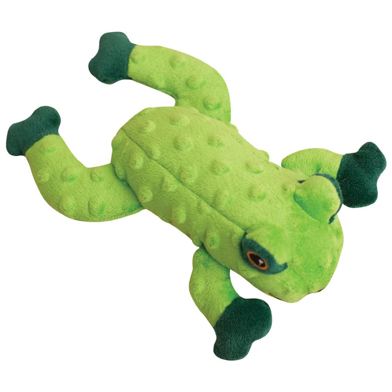 Snugarooz Lilly The Frog Dog Toy with Repair Patch - Soft & Durable Plush - Squeaker & Crinkle Sounds - Ideal for Medium Dogs - Fun & Safe Play