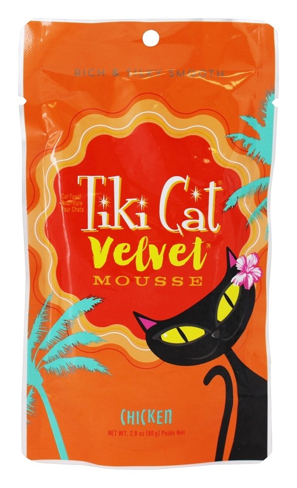 Tiki Cat Velvet Mousse Cat Food with Chicken in Broth - 2.8 oz