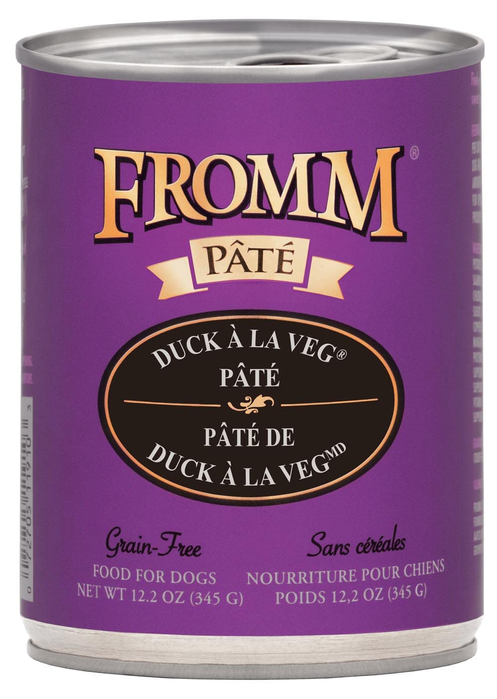 Fromm Duck A La Veg Pate Dog Food - Premium Wet Dog Food - Duck Recipe - 12.2 oz Can