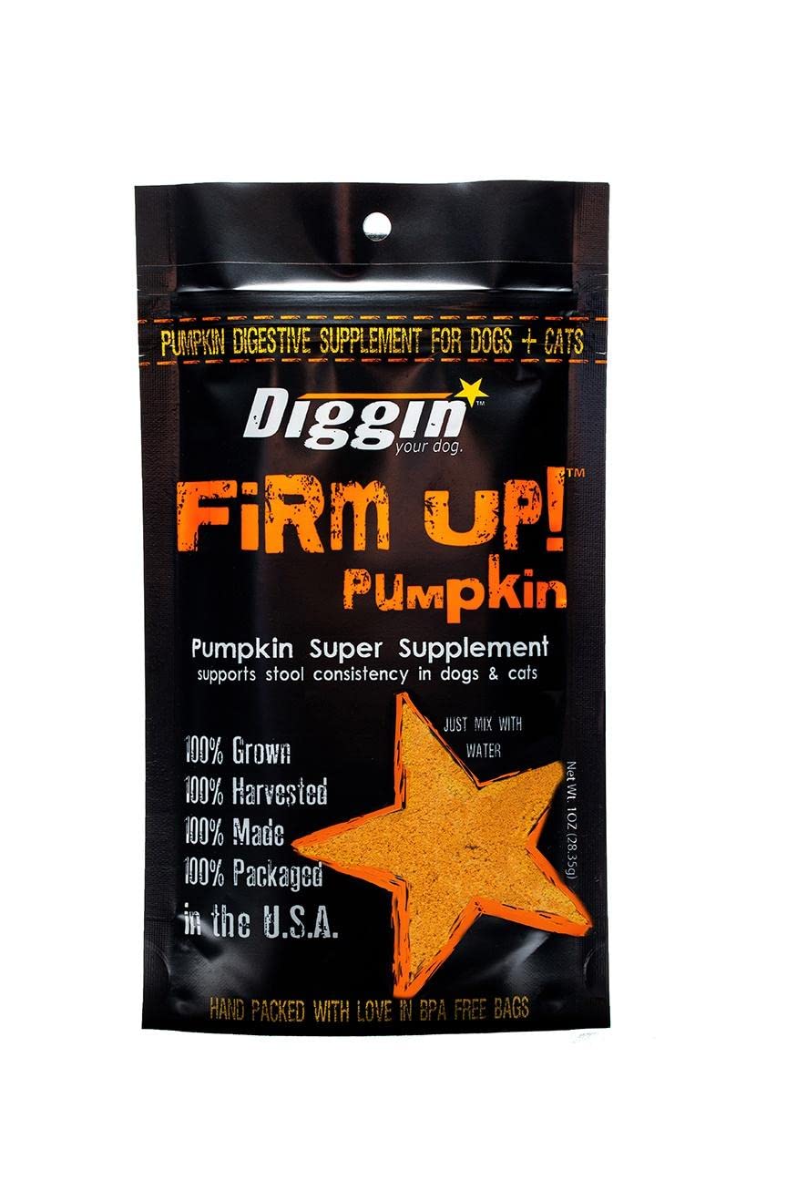 Digginâ€™ Your Dog, Firm Up Original Pumpkin Super Dog & Cat Supplement, 1 Ounce