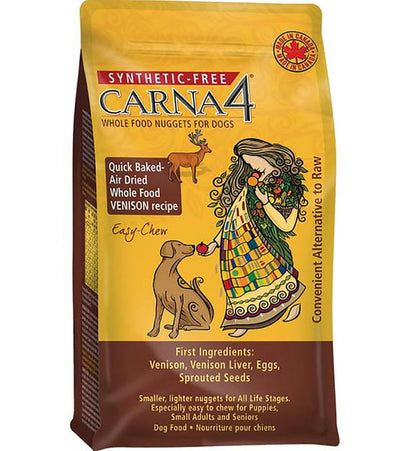 Generic Carna4 Easy-Chew Grain-Free Dry Dog Food Venison Recipe, 20 lb, 2.5 Gallon (Pack of 1)