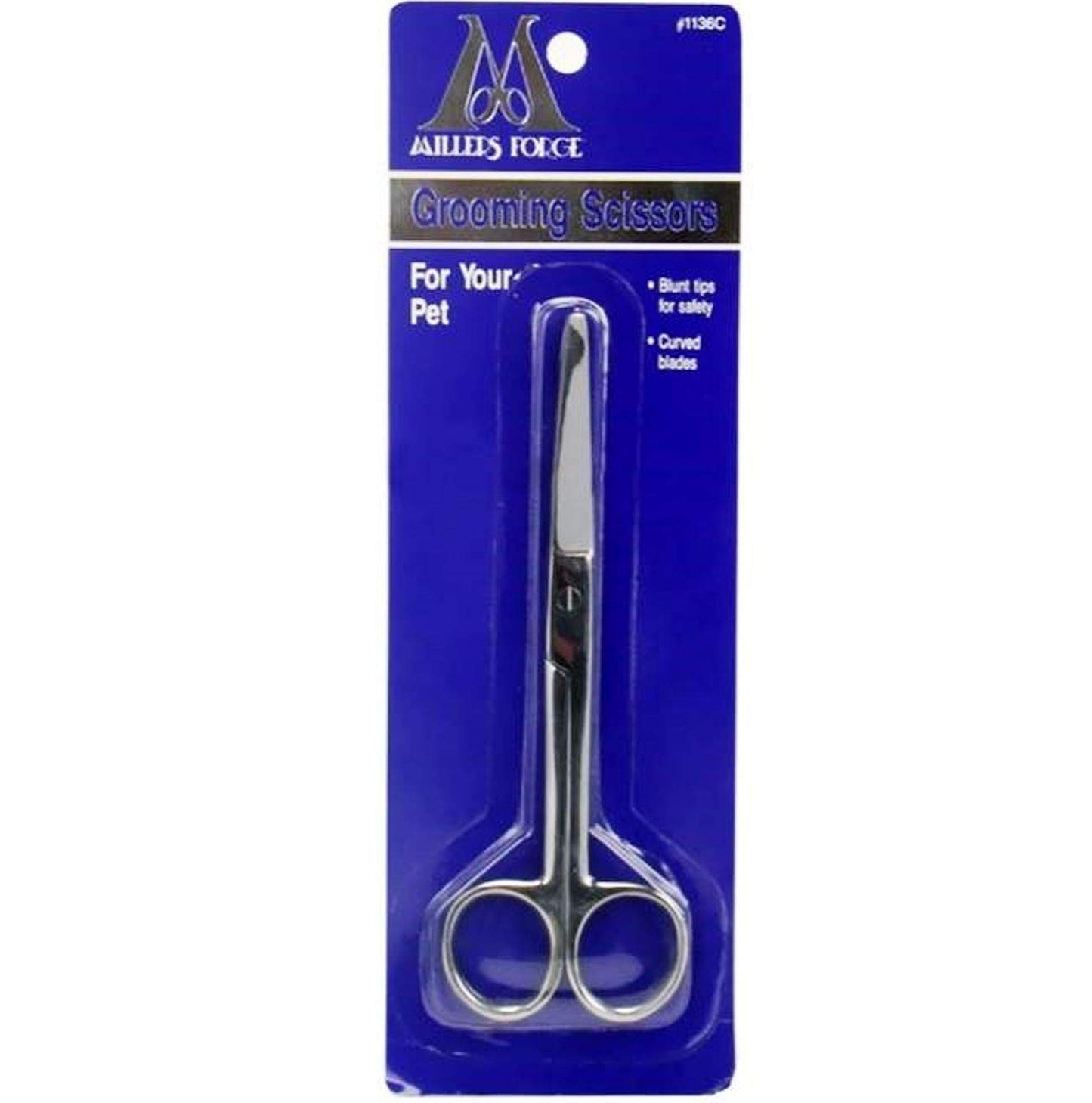 Millers Forge Pet Grooming Scissors, Blunt Tip, 5-3/4-Inch, Curved