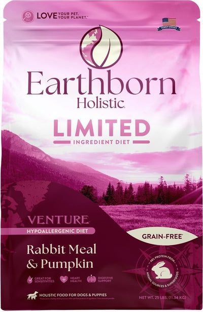 Earthborn Holistic Venture Rabbit Meal & Pumpkin Limited Ingredient Diet (4 Pounds)