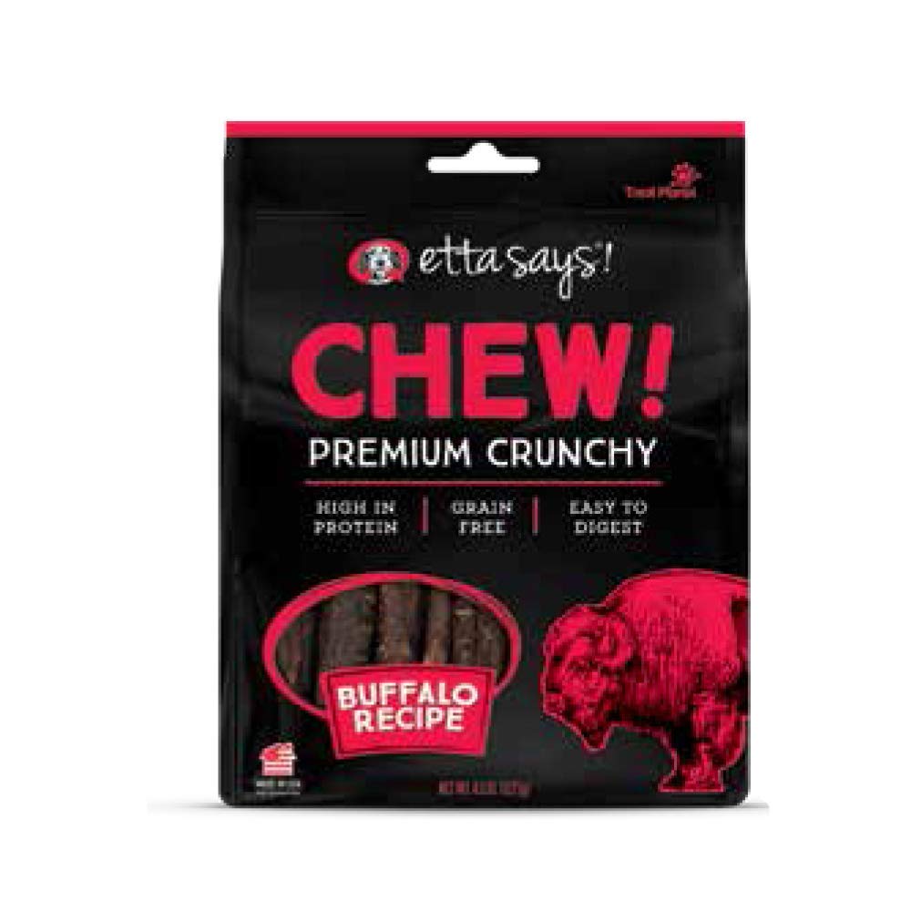 Etta Says Dog Chewy Crunchy Buffalo 4.5OZ