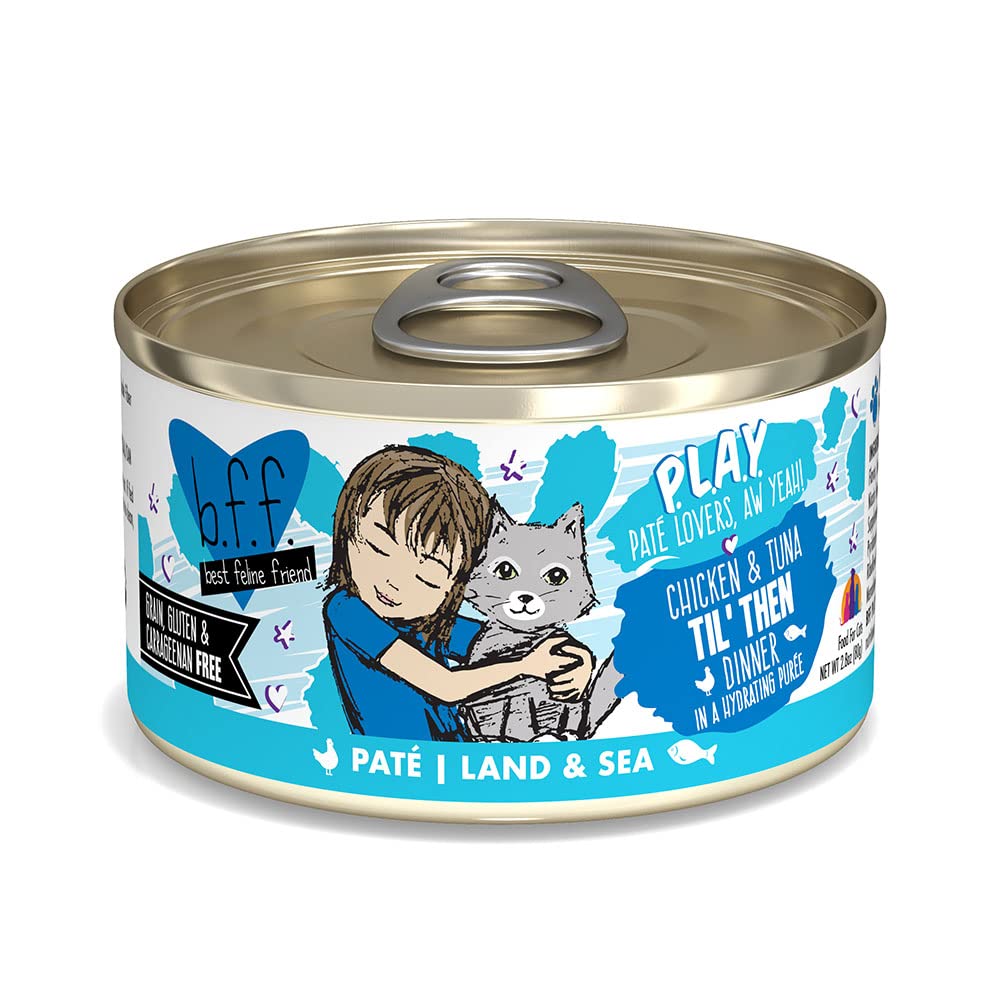 Best Feline Friend B.F.F. Play Chicken & Tuna Til' Then Pate Recipe Canned Cat Food