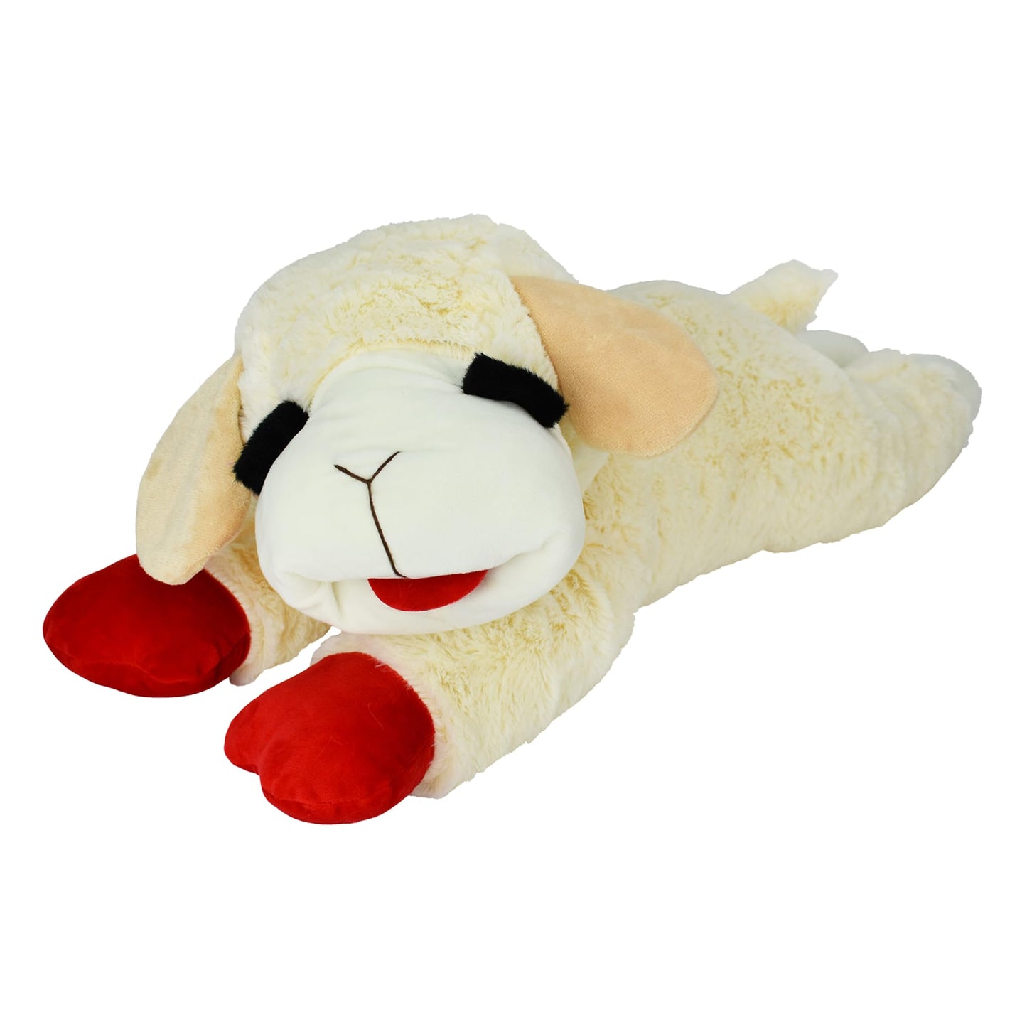 Multipet's Officially Licensed Lamb Chop Jumbo White Plush Dog Toy, 24-Inch