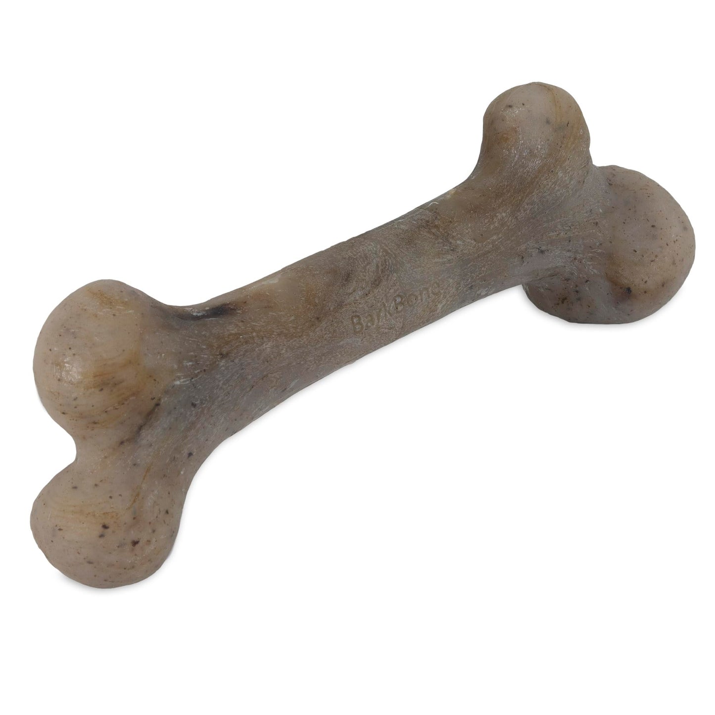 Pet Qwerks Dinosaur BarkBone - Nylon Dog Bone for Tough Chewers -Real Bacon Flavor