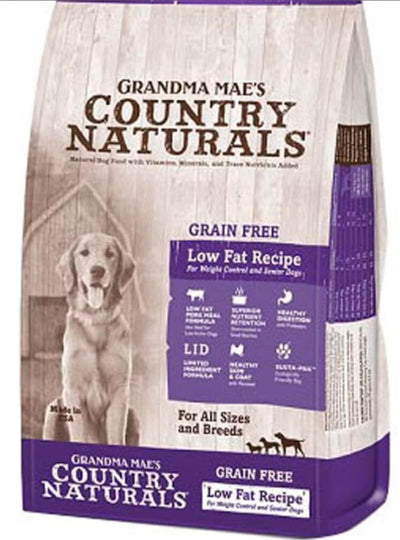 Grandma Mae's Country Naturals Grain Free Dry Dog Food 14 LBS Low Fat Recipe