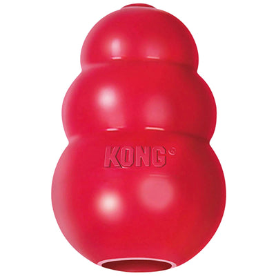 KONG Classic Stuffable Dog Toy - Fetch & Chew Toy for Dogs - Treat-Filling Capabilities & Erratic Bounce for Extended Play Time - Durable Natural Rubber Material - for Small Dogs