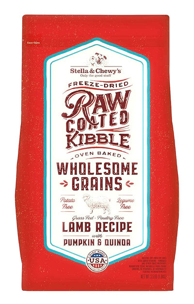 Stella & Chewy's, Raw Coated Kibble Wholesome Grains Lamb Recipe Dry Dog Food