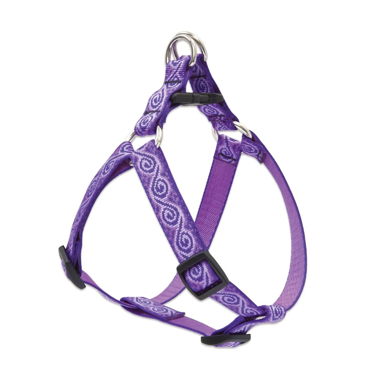 LupinePet Originals 3/4" Jelly Roll 15-21" Step In Harness for Small Dogs