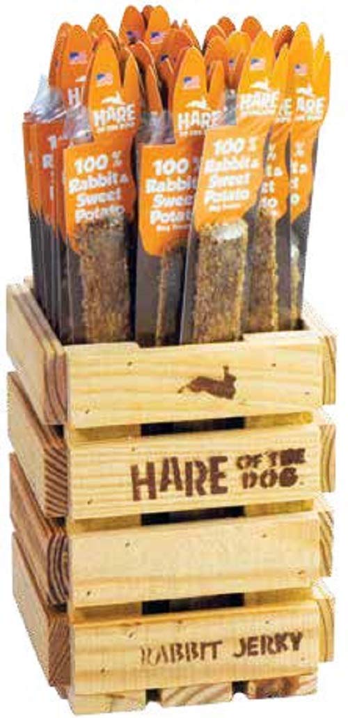 Hare Of The Dog 100% Rabbit Jerky & Sweet Potato Stick - All Natural, Grain Free Dog Treat, Limited Ingredients, Usa Made