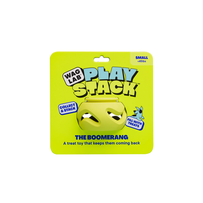 WAGLAB PlayStack The Boomerang Modular Treat Dispensing Dog Toy, Small